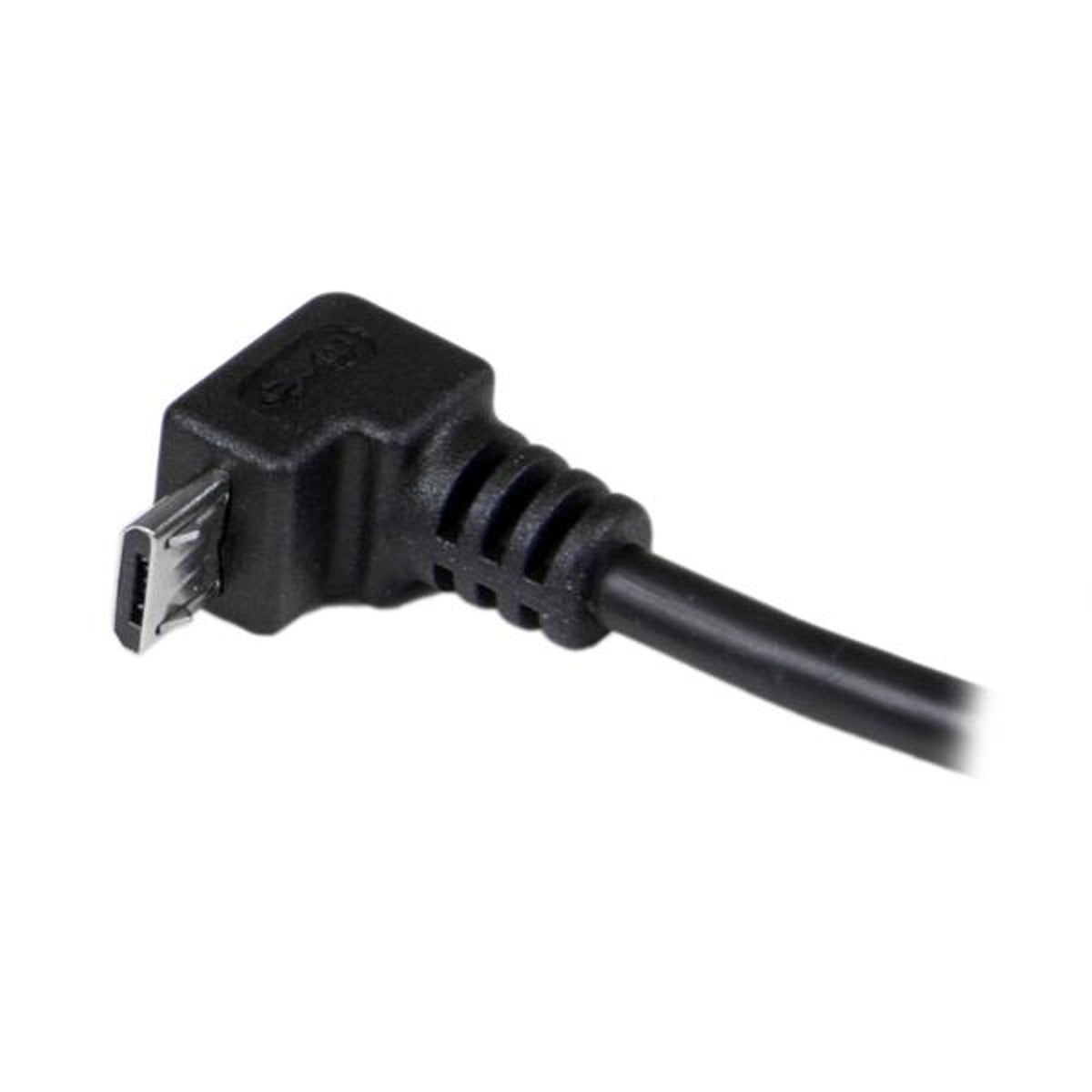 StarTech.com 2m Micro USB A to Down Angle B Cable 480Mbit/s Black