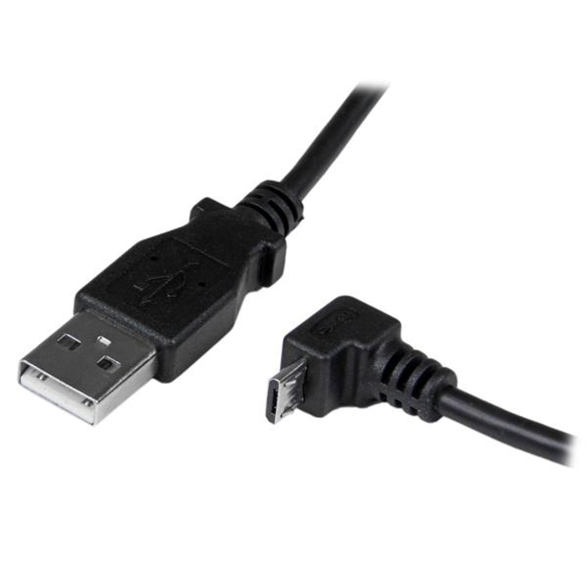 StarTech.com 2m Micro USB A to Down Angle B Cable 480Mbit/s Black