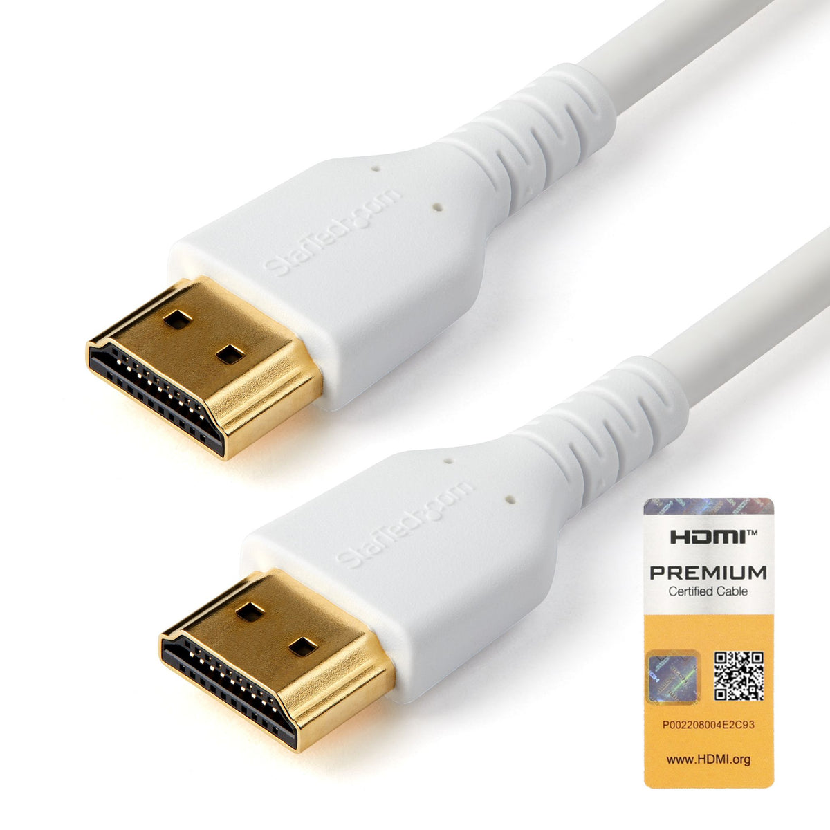 StarTech.com 2m Slim HDMI 2.0 Cable 4K 60Hz HDR10 Aramid Fiber TPE Jacket