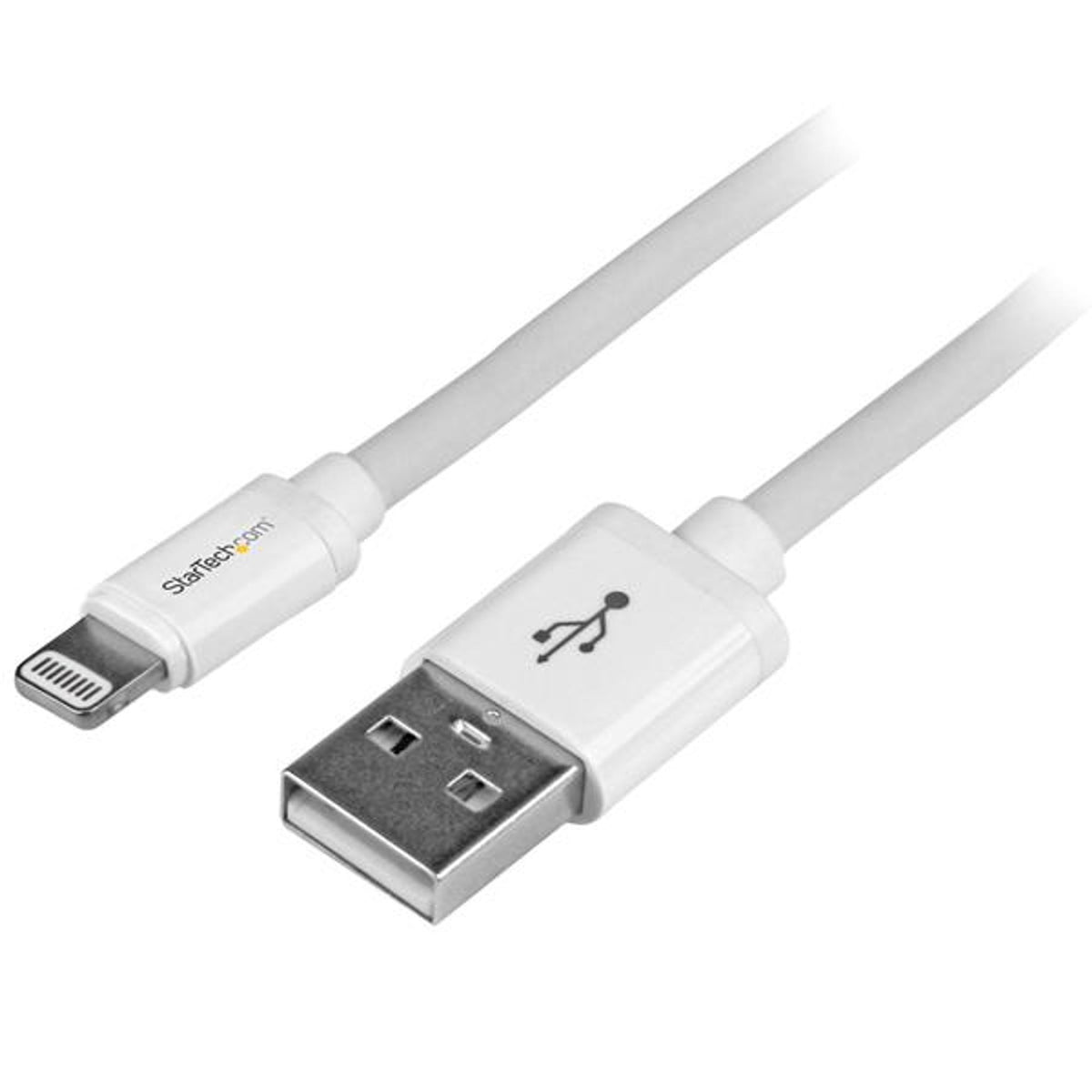 StarTech.com 2m USB-A to Lightning Cable White MFi Certified