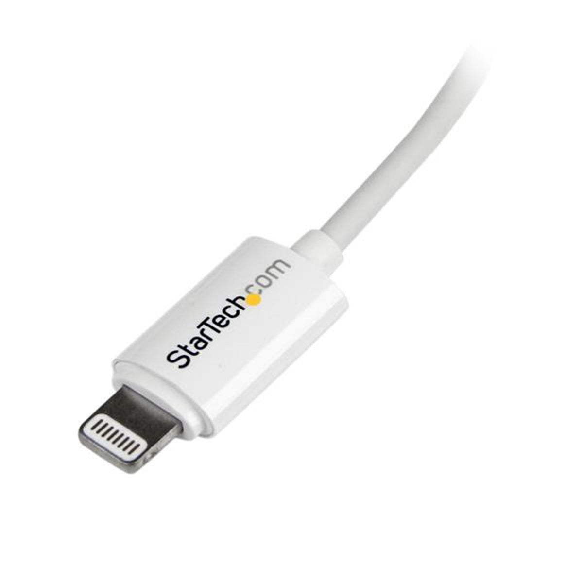 StarTech.com 2m USB-A to Lightning Cable White MFi Certified