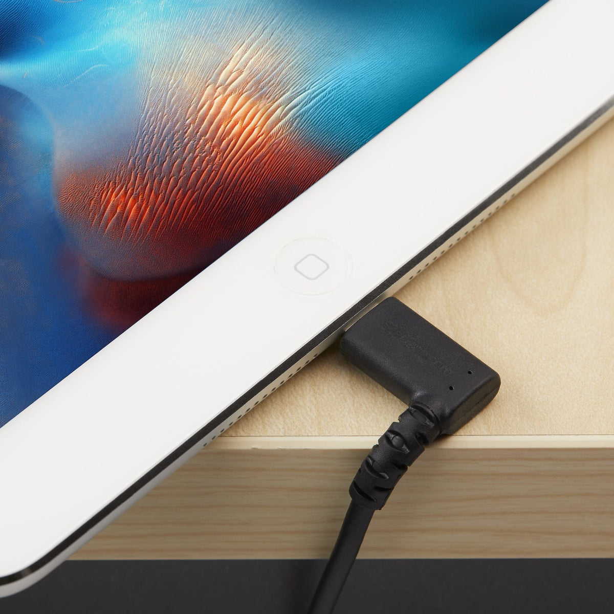 StarTech.com 2m USB-A to Lightning Right Angle Durable Black Cable