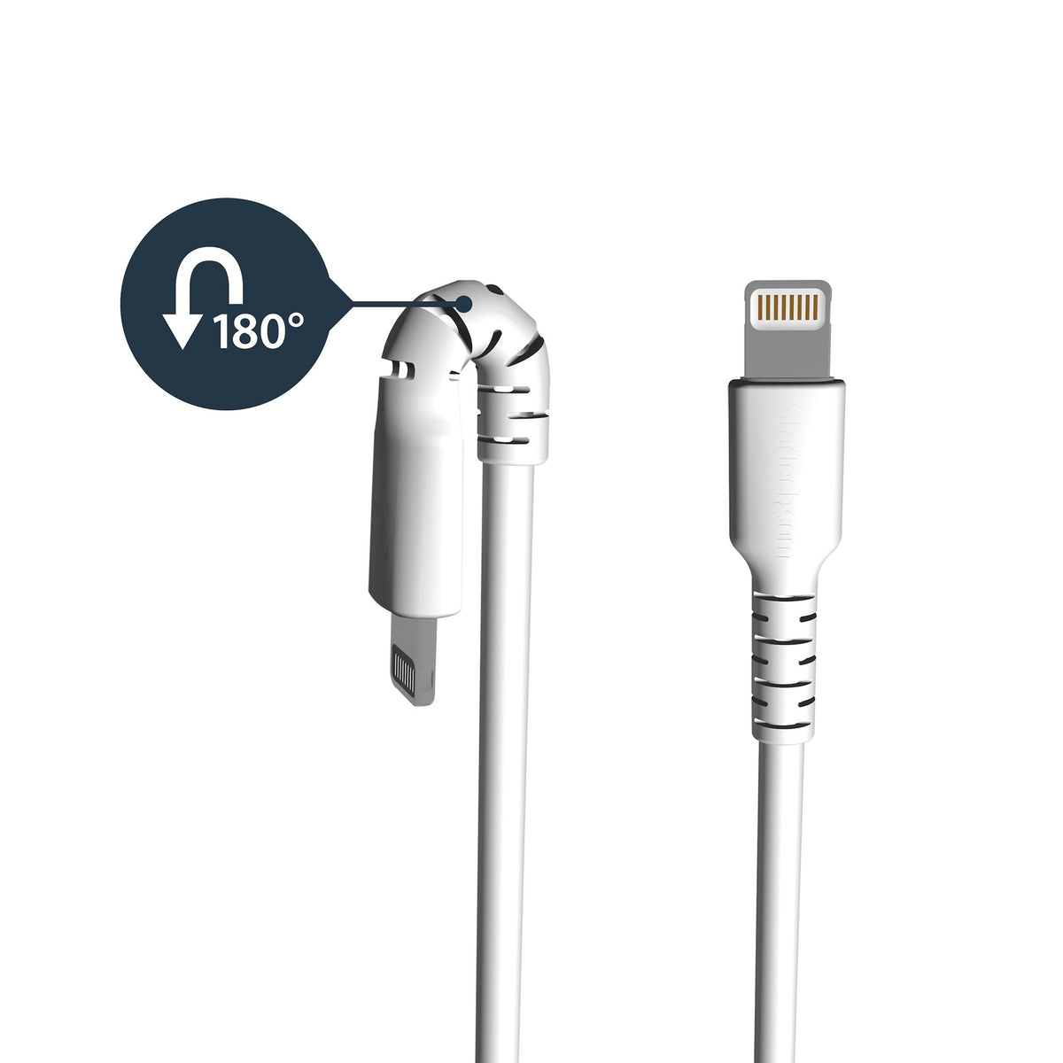 StarTech.com 2m USB-A to Lightning Rugged Charging Cable MFi Certified White