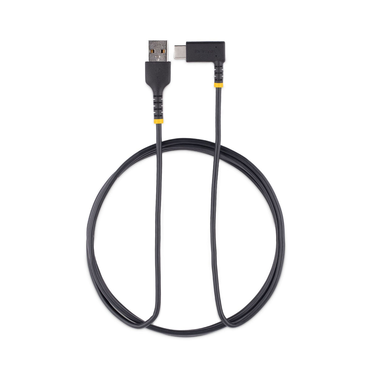 StarTech.com 2m USB A to Right-Angle USB-C Charging Cable 3A Durable