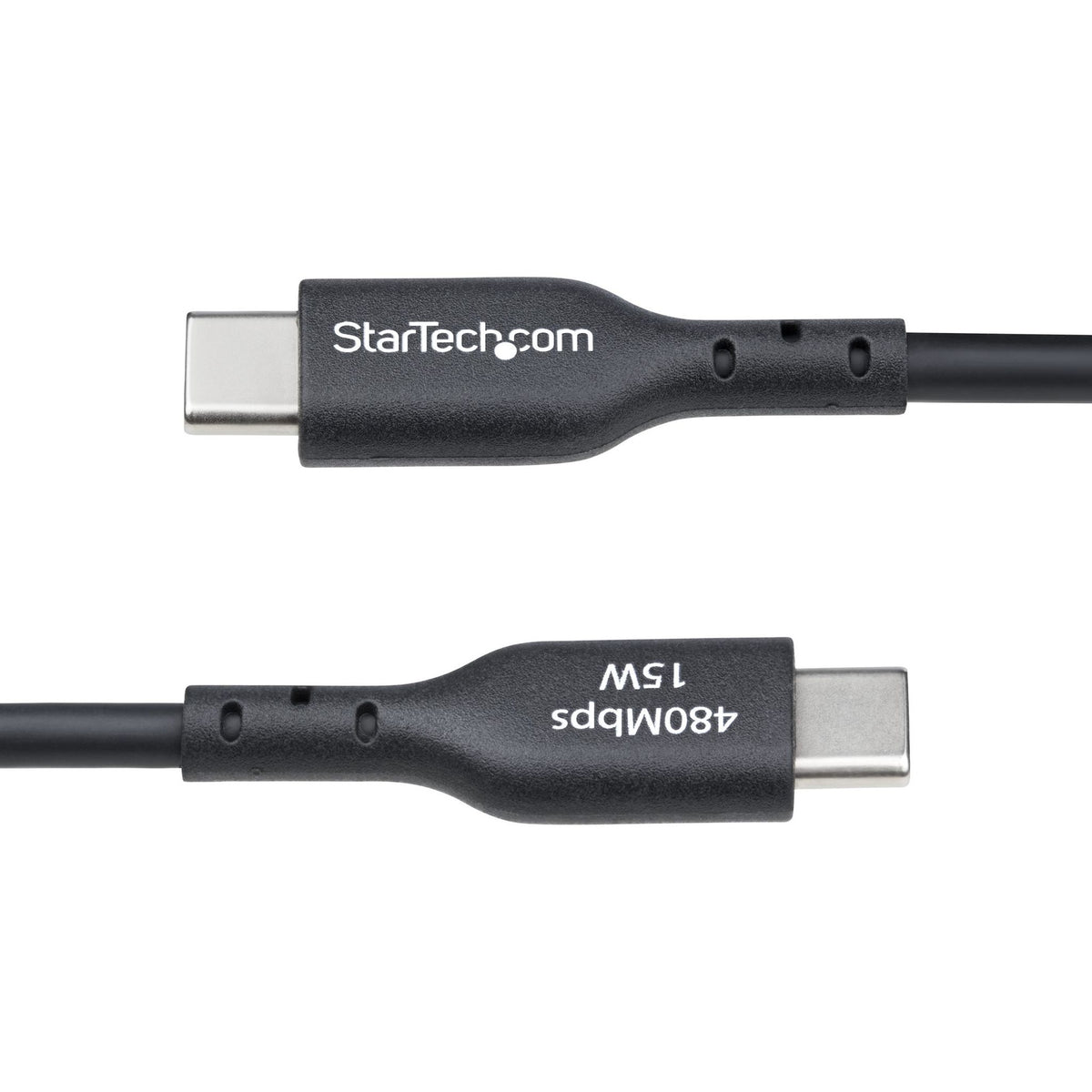 StarTech.com 2m USB-A to USB-C 3A Charging Cable Black TPE Jacket