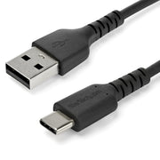 StarTech.com 2M USB A to USB C Charging Cable 60W Fast Charge Sync Black