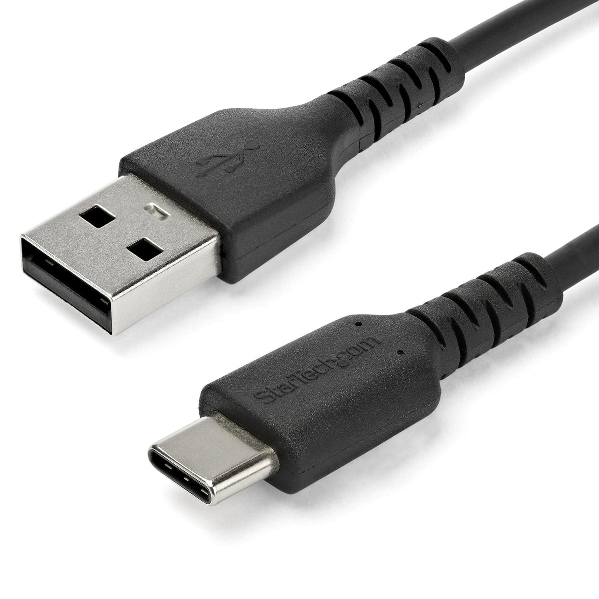 StarTech.com 2M USB A to USB C Charging Cable 60W Fast Charge Sync Black
