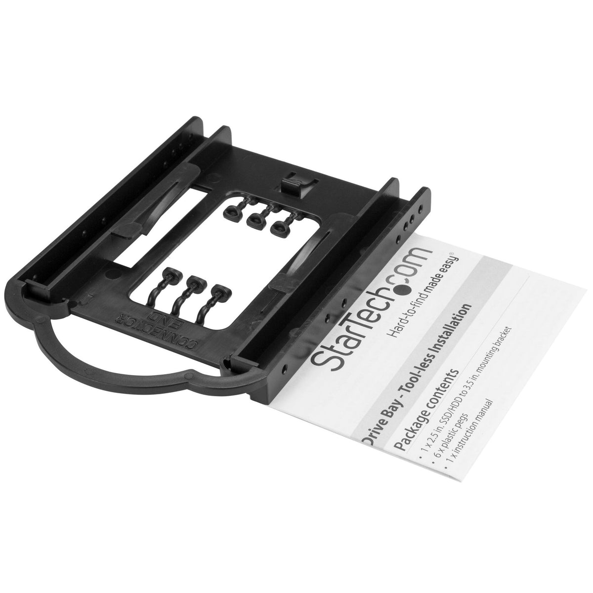 StarTech.com 3.5" SATA/600 SAS U.2 Drive Bay Adapter Black