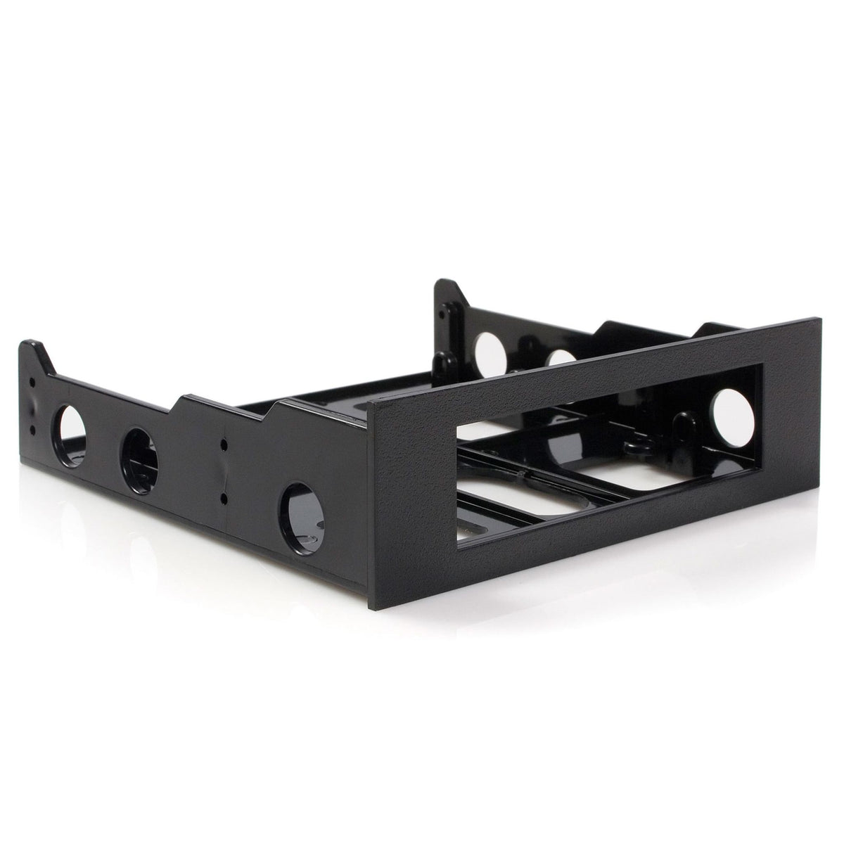 StarTech.com 3.5" to 5.25" Front Bay Mounting Bracket Black Plastic Adapter