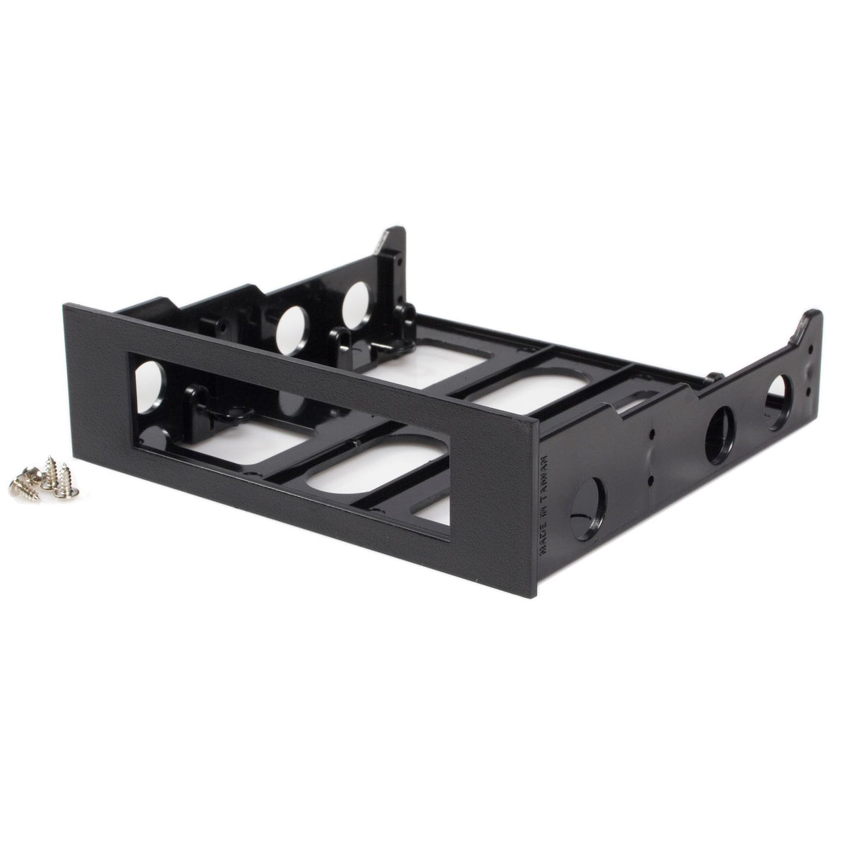 StarTech.com 3.5" to 5.25" Front Bay Mounting Bracket Black Plastic Adapter