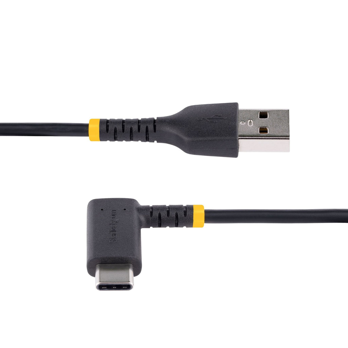 StarTech.com 30cm USB A to Right-Angle USB-C Charging Cable 3A Durable