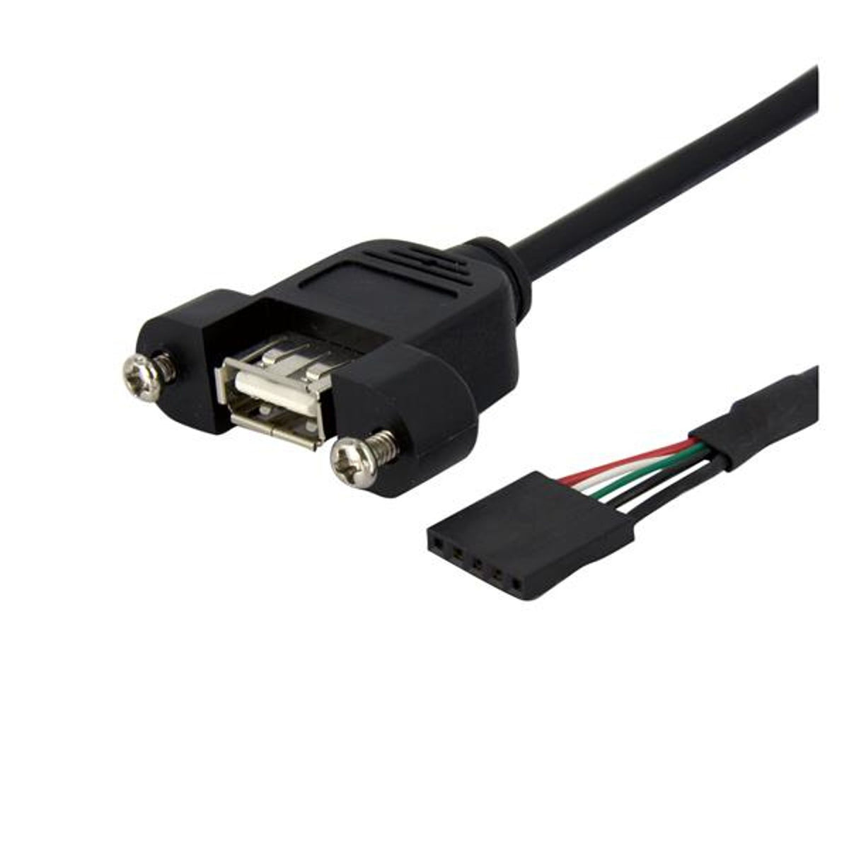 StarTech.com 3ft USB A to Motherboard Header Cable F/F Black