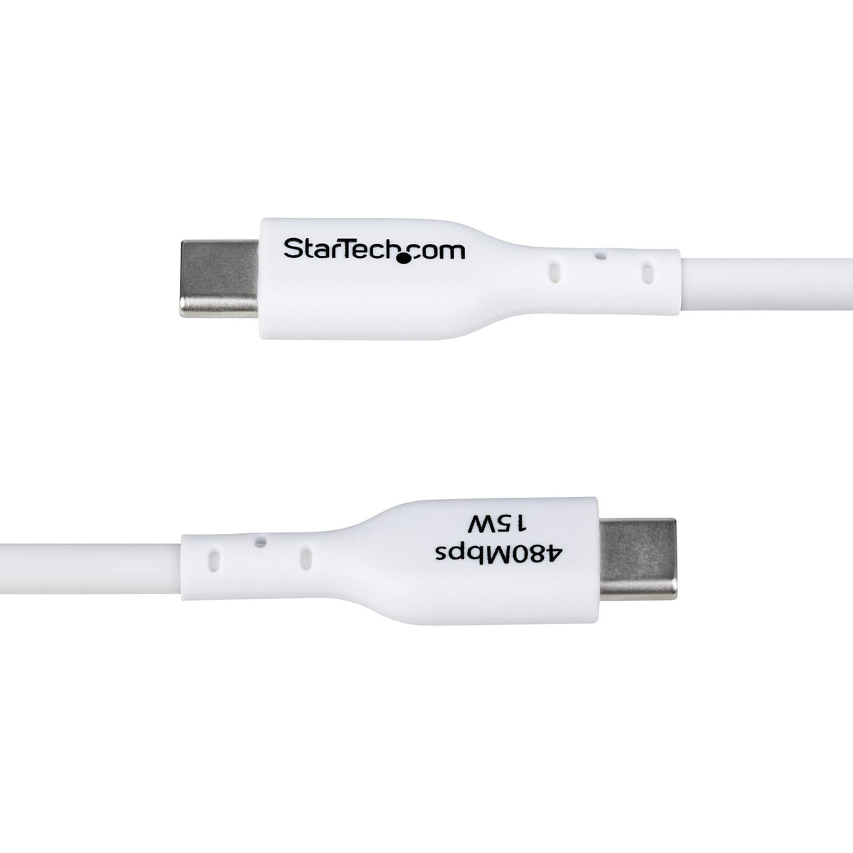 StarTech.com 3m USB-A to USB-C Charging Cable 3A White TPE Jacket USB 2.0