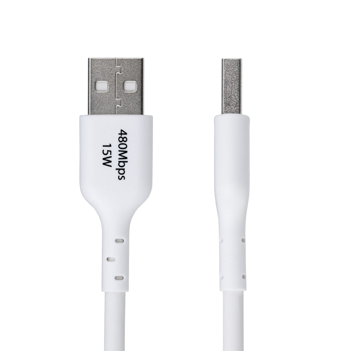 StarTech.com 3m USB-A to USB-C Charging Cable 3A White TPE Jacket USB 2.0