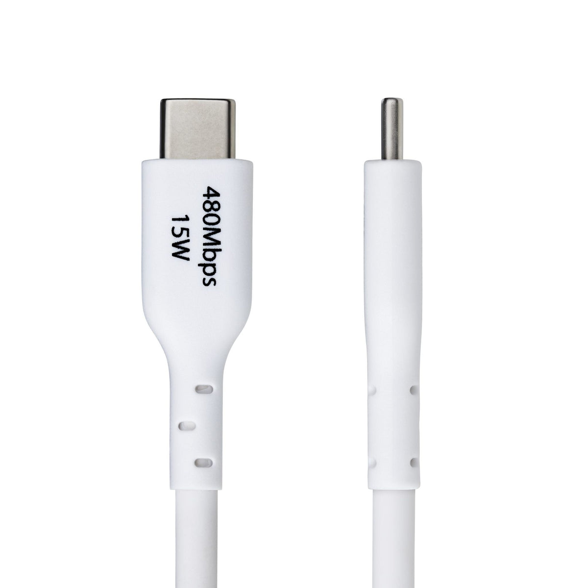 StarTech.com 3m USB-A to USB-C Charging Cable 3A White TPE Jacket USB 2.0