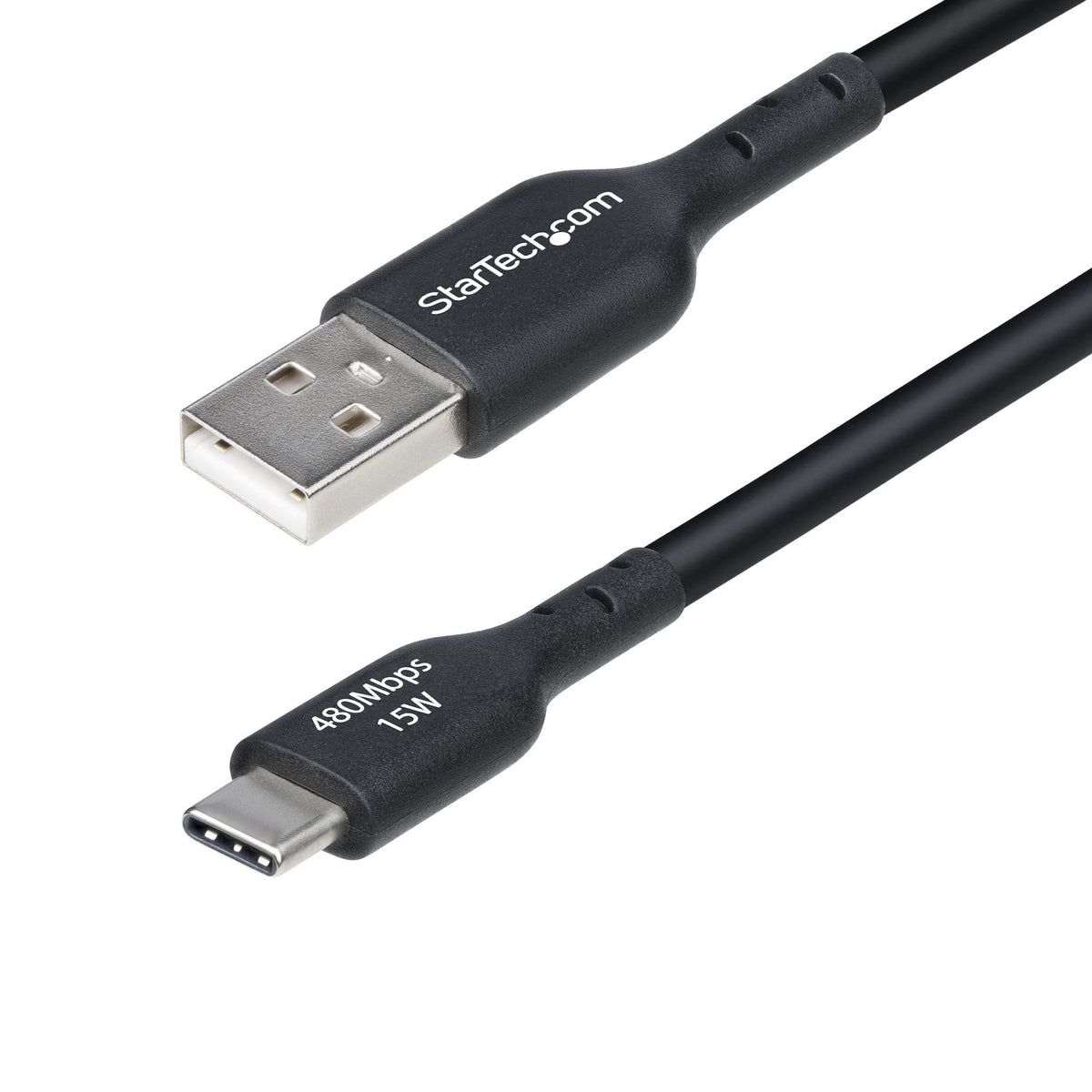 StarTech.com 4m USB-A to USB-C Charging Cable 3A Black TPE Jacket