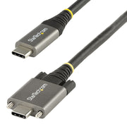 StarTech.com 50cm Side Screw Locking USB-C Cable 10Gbps 100W PD DP Alt Mode TPE