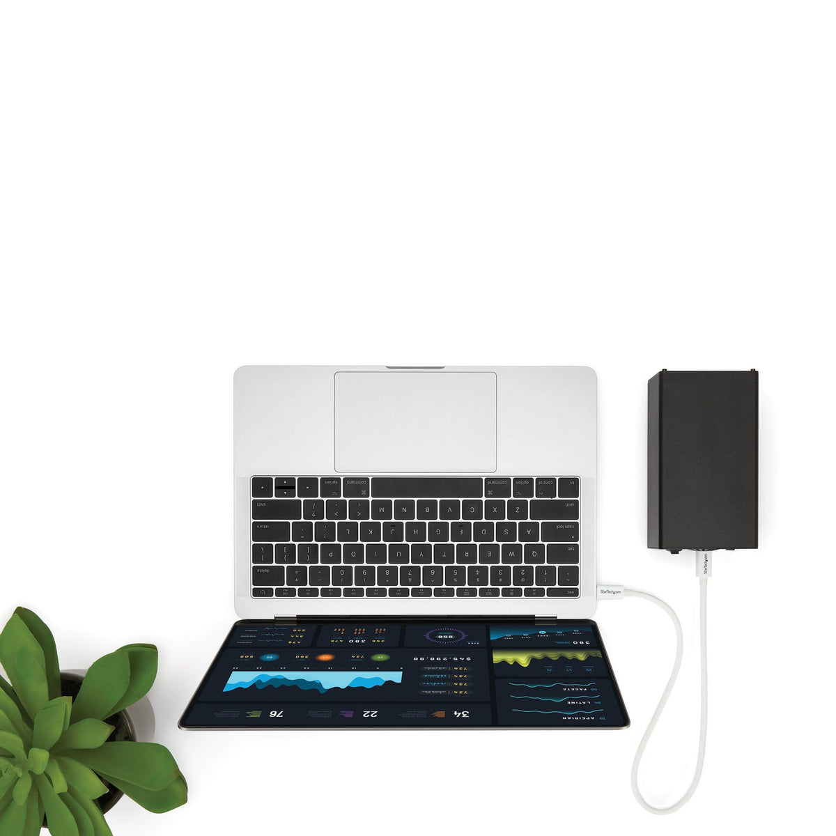 StarTech.com 50cm Thunderbolt 3 Cable 40Gbps 100W PD 4K/5K USB-C-Compatible