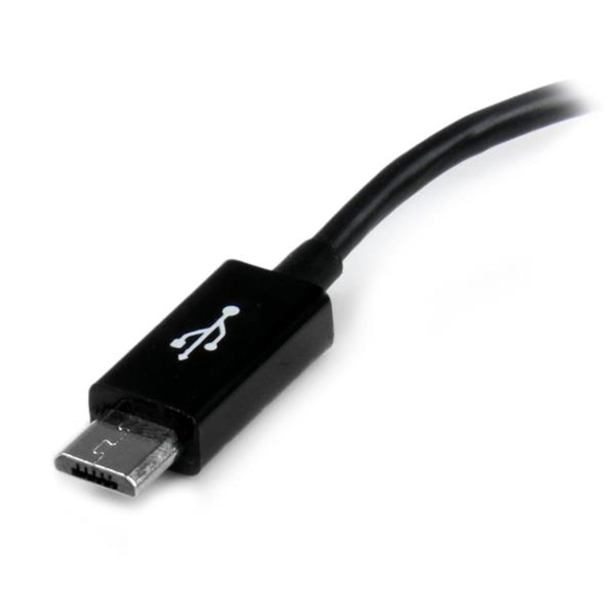 StarTech.com 5in Micro USB to USB OTG Host Adapter M/F Black