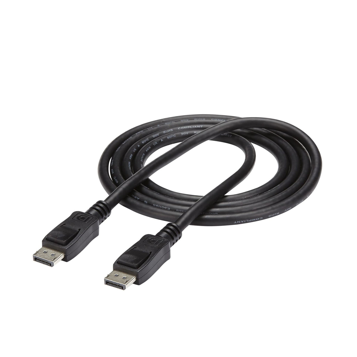 StarTech.com 6ft DisplayPort 1.2 Cable 4K VESA Certified DP to DP Black