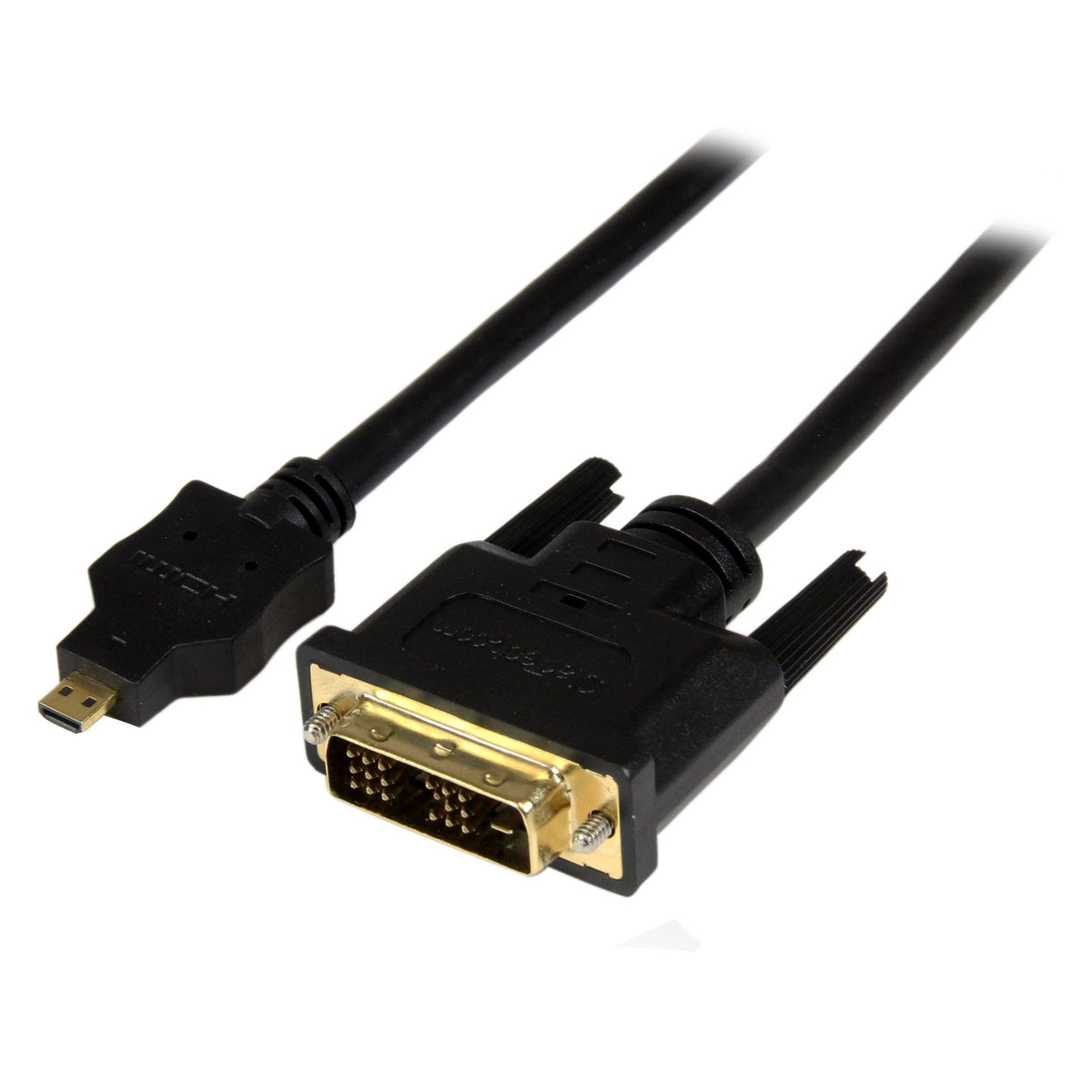 StarTech.com 6ft Micro HDMI to DVI Cable 1920x1200 Gold Plated Black