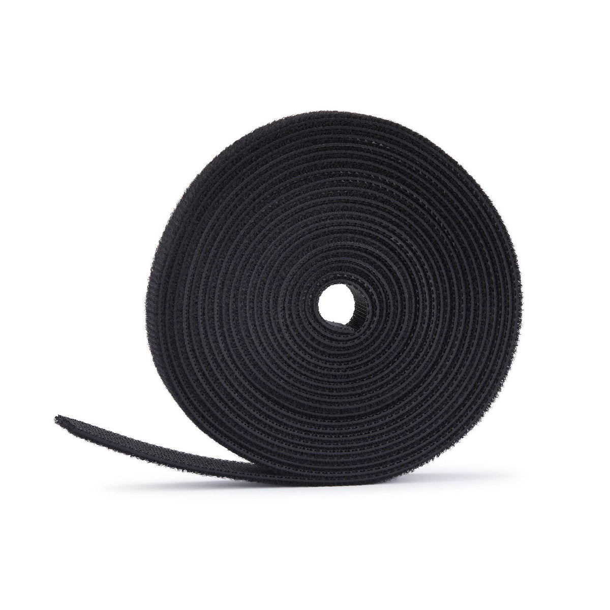 StarTech.com 75ft 0.5in Wide Black Cut-to-Size Hook and Loop Cable Ties