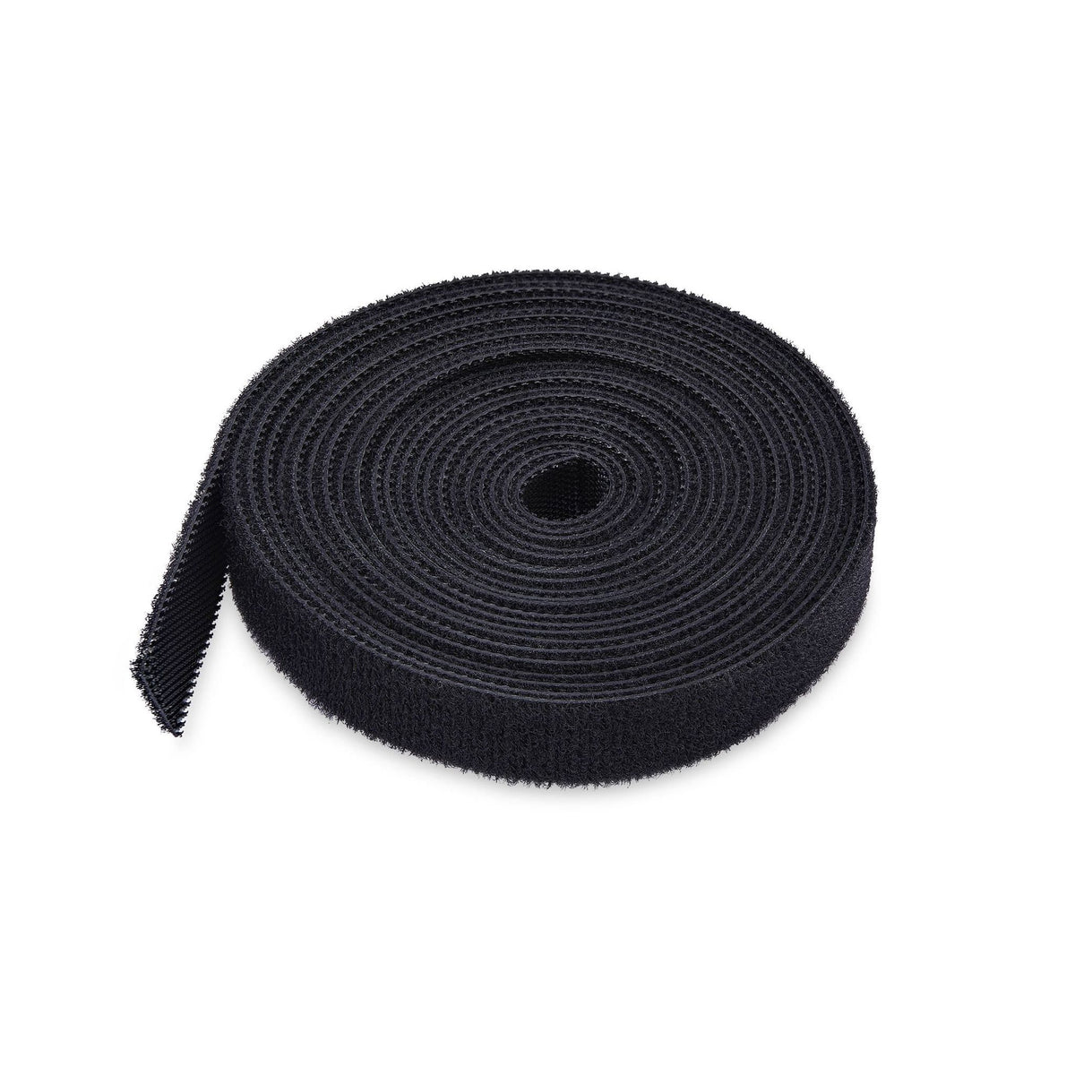 StarTech.com 75ft 0.5in Wide Black Cut-to-Size Hook and Loop Cable Ties