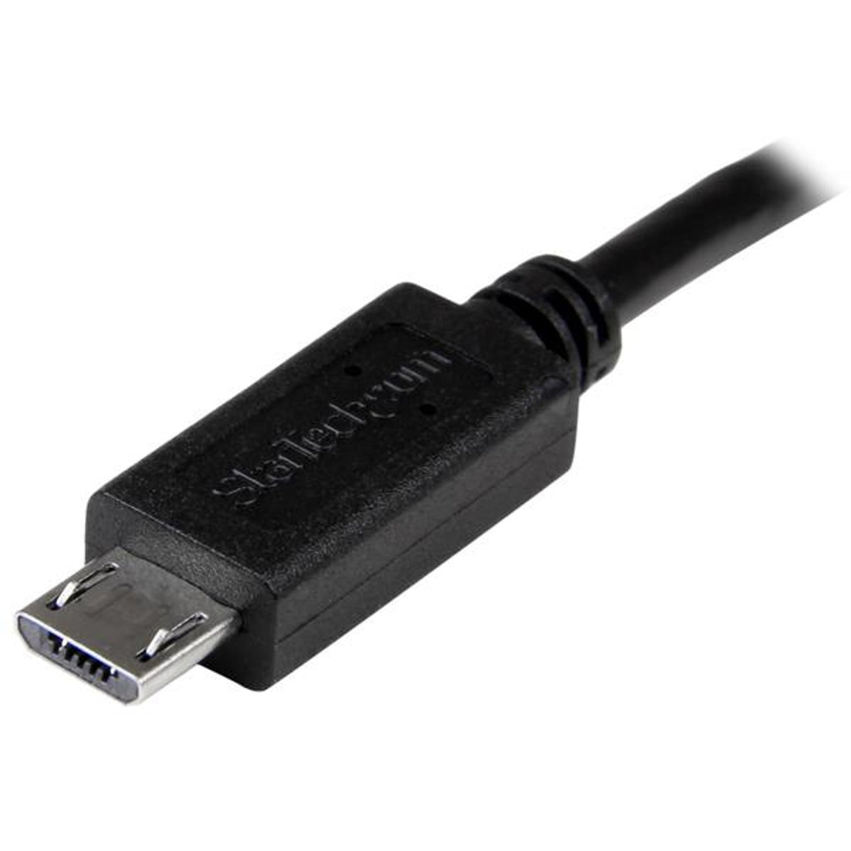 StarTech.com 8in Micro USB to Micro USB M/M Cable - USB OTG - Black