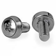 StarTech.com CABSCRWS1224 12-24 Server Rack Screws 50-Pack Nickel-plated Steel