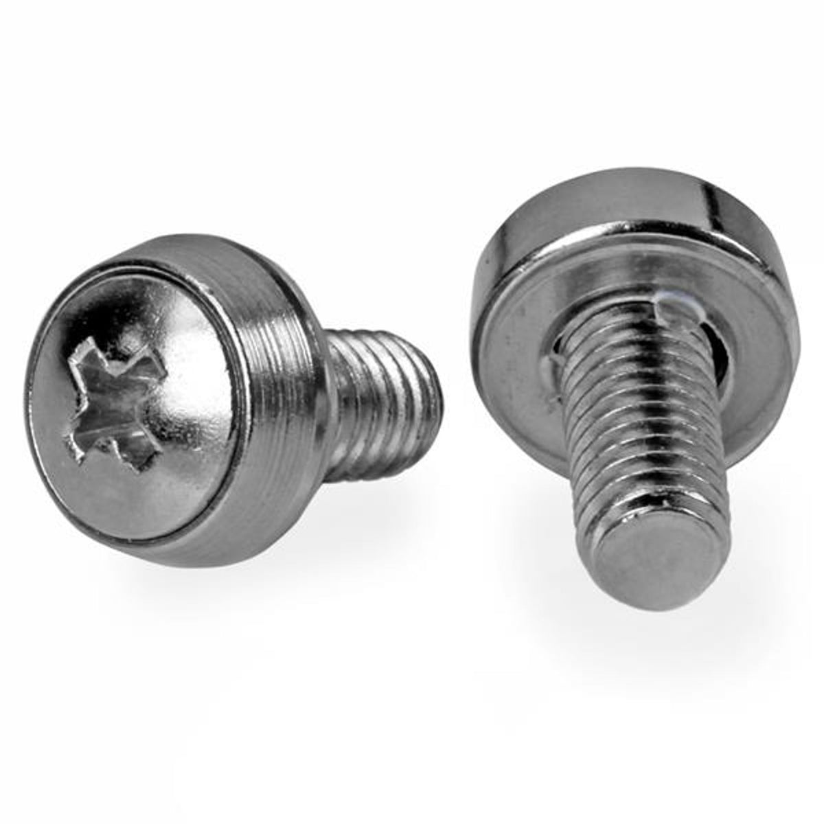 StarTech.com CABSCRWS1224 12-24 Server Rack Screws 50-Pack Nickel-plated Steel