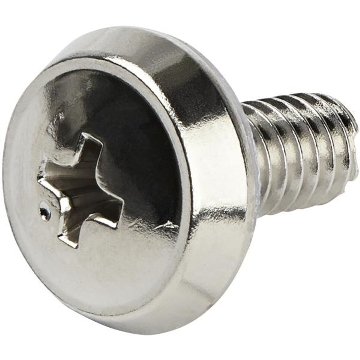StarTech.com CABSCRWS1224 12-24 Server Rack Screws 50-Pack Nickel-plated Steel