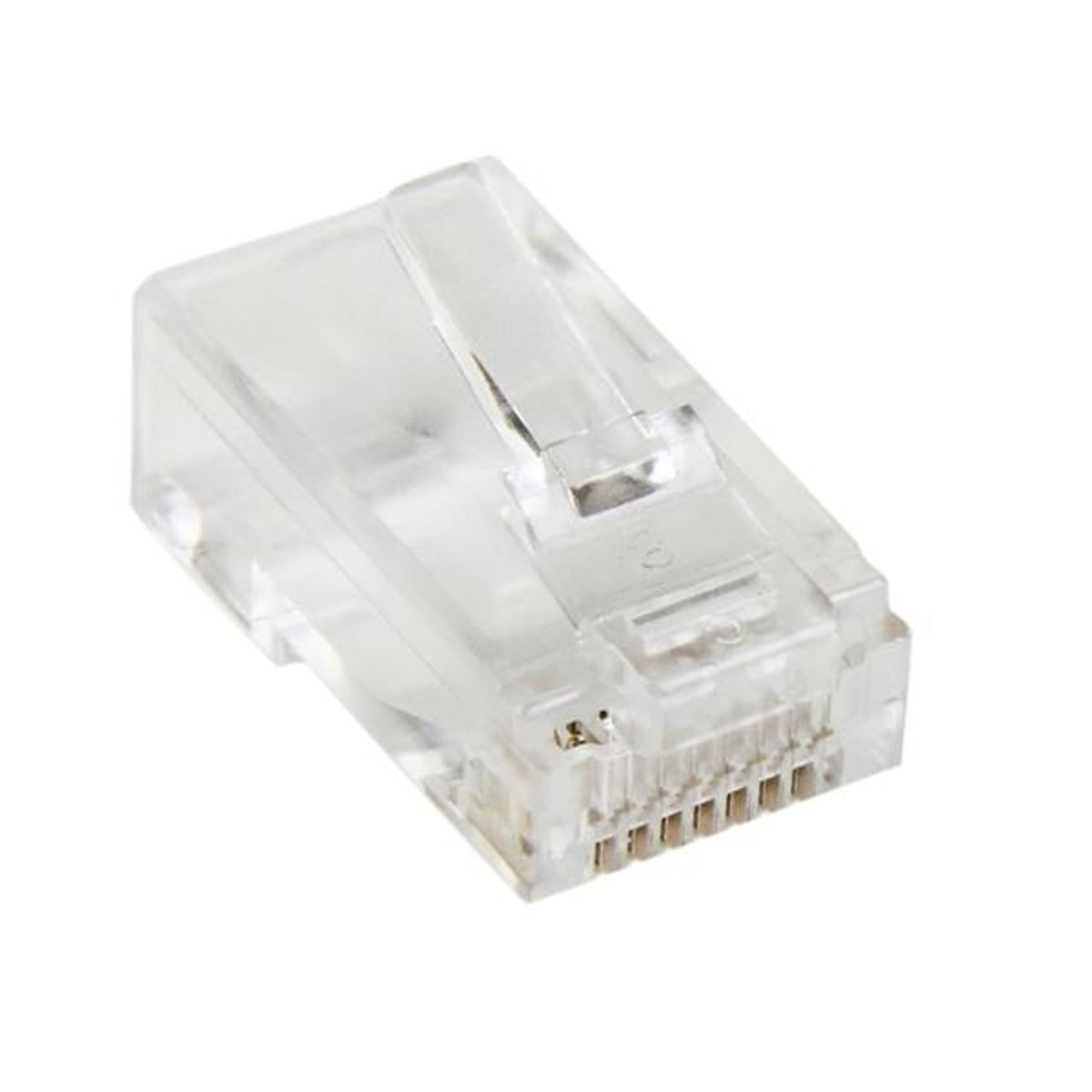 StarTech.com Cat5e RJ45 Stranded Modular Plug Connector 50 Pack Clear
