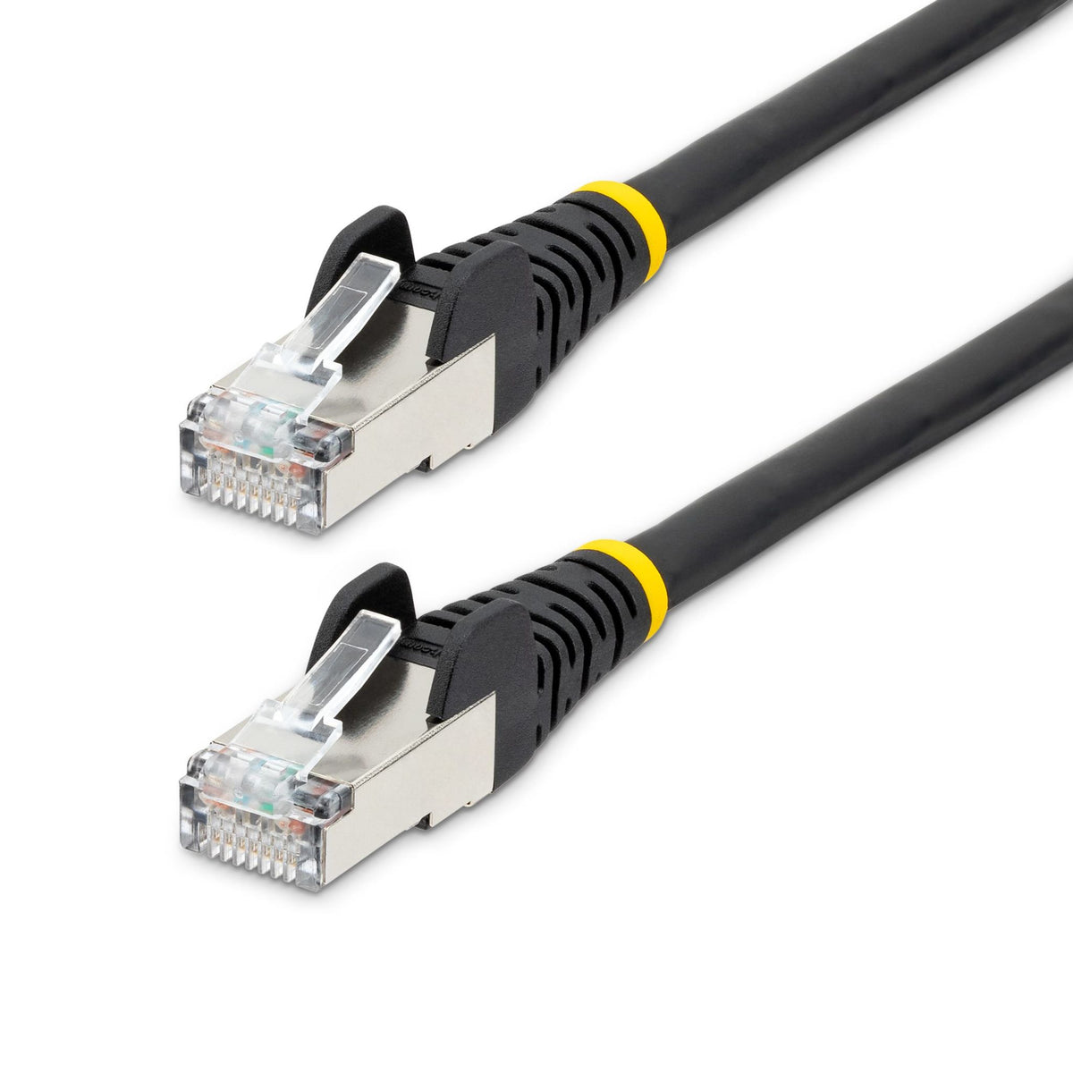 StarTech.com CAT6a 50cm Black LSZH PoE S/FTP Snagless Ethernet Cable 27AWG