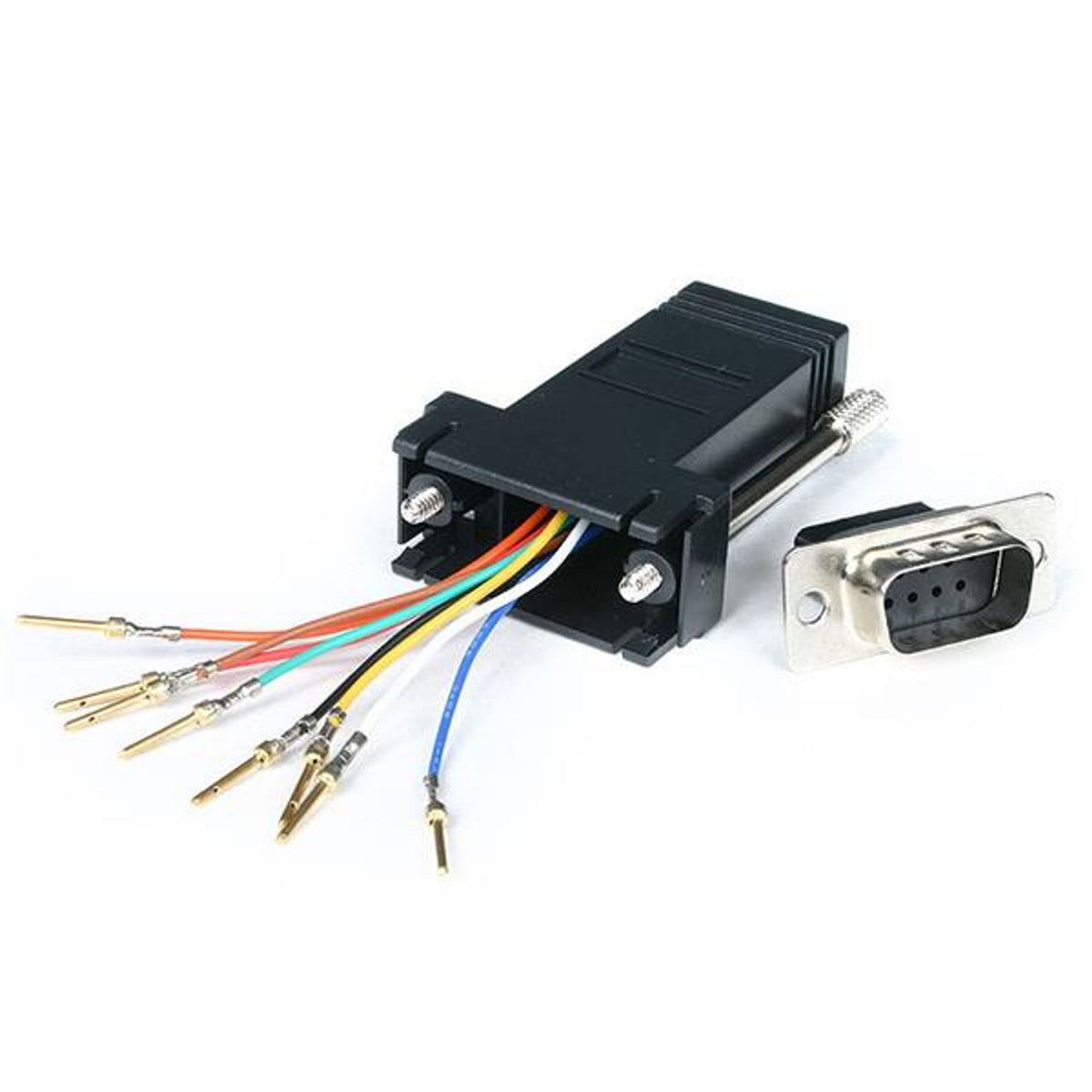 StarTech.com DB9 to RJ45 Modular Adapter DB-9 M to RJ-45 F Black