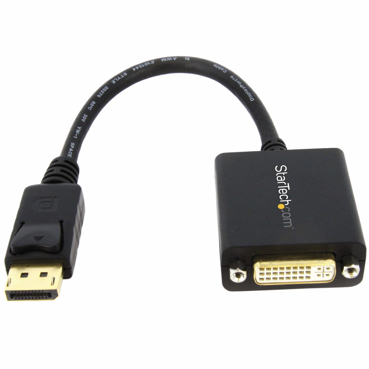 StarTech.com DisplayPort to DVI-D Adapter DP 1.2 1080p Black