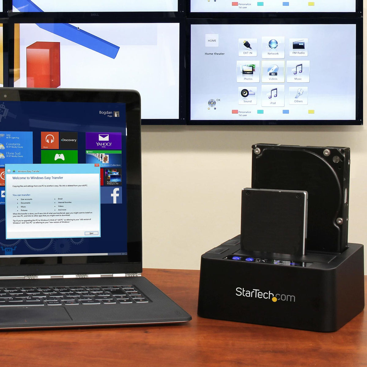 StarTech.com Dual Bay Hard Drive Duplicator USB 3.1 SATA Cloning Station