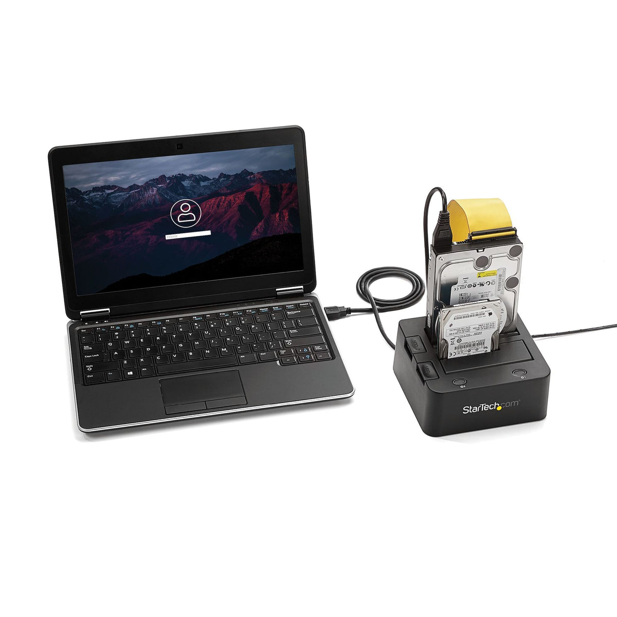 StarTech.com Dual-Bay USB 3.0 SATA Hard Drive Dock Black