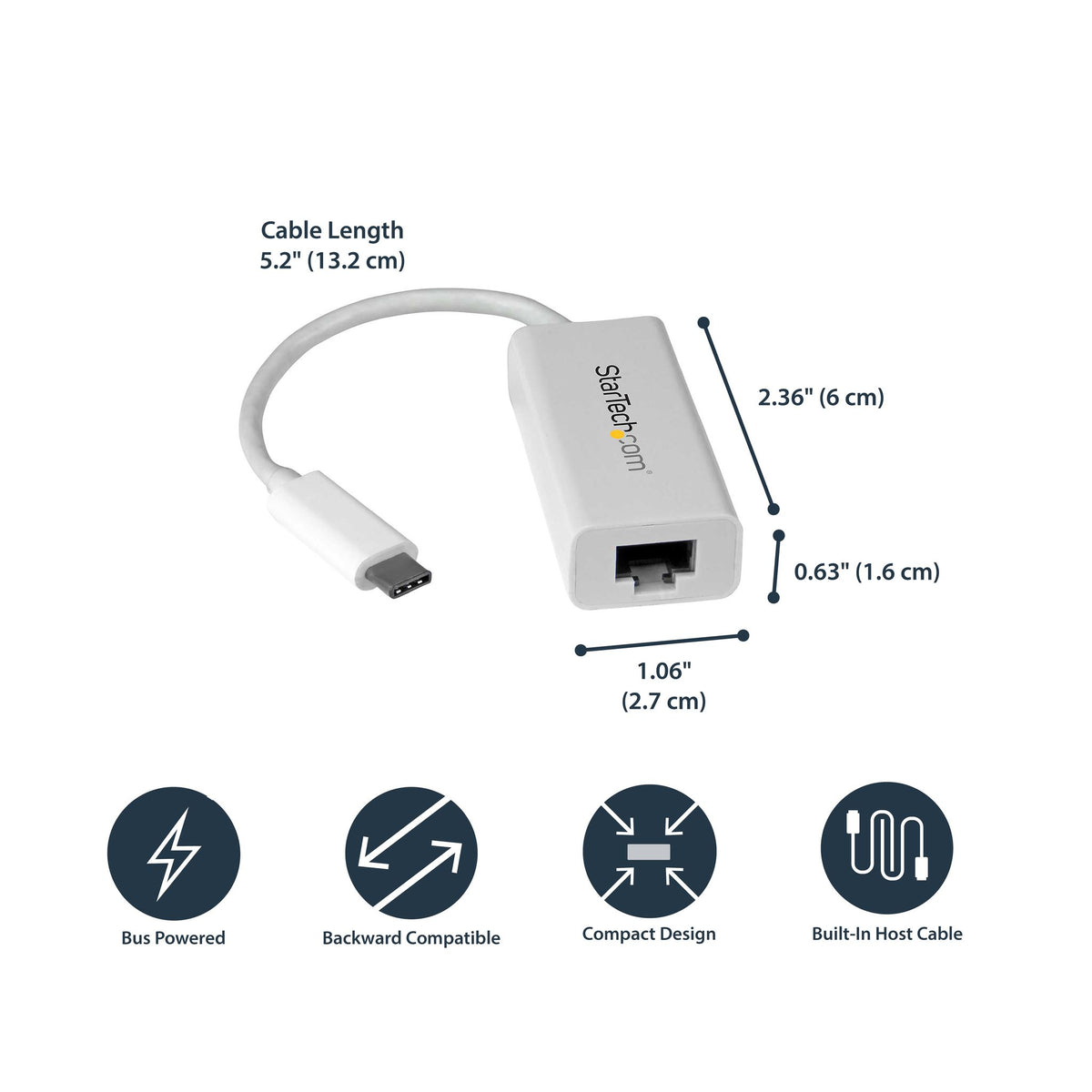 StarTech.com Gigabit Ethernet Adapter USB 3.1 1Port 10/100/1000Base-T Realtek