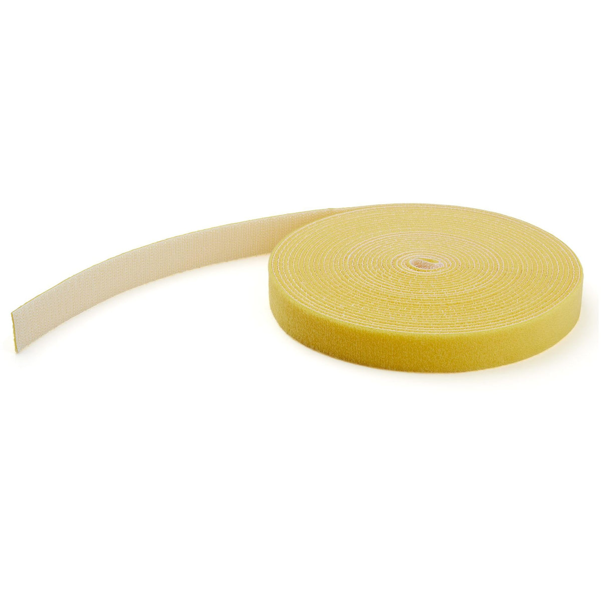 StarTech.com HKLP25 25ft Hook and Loop Roll Yellow Reusable Cable Ties