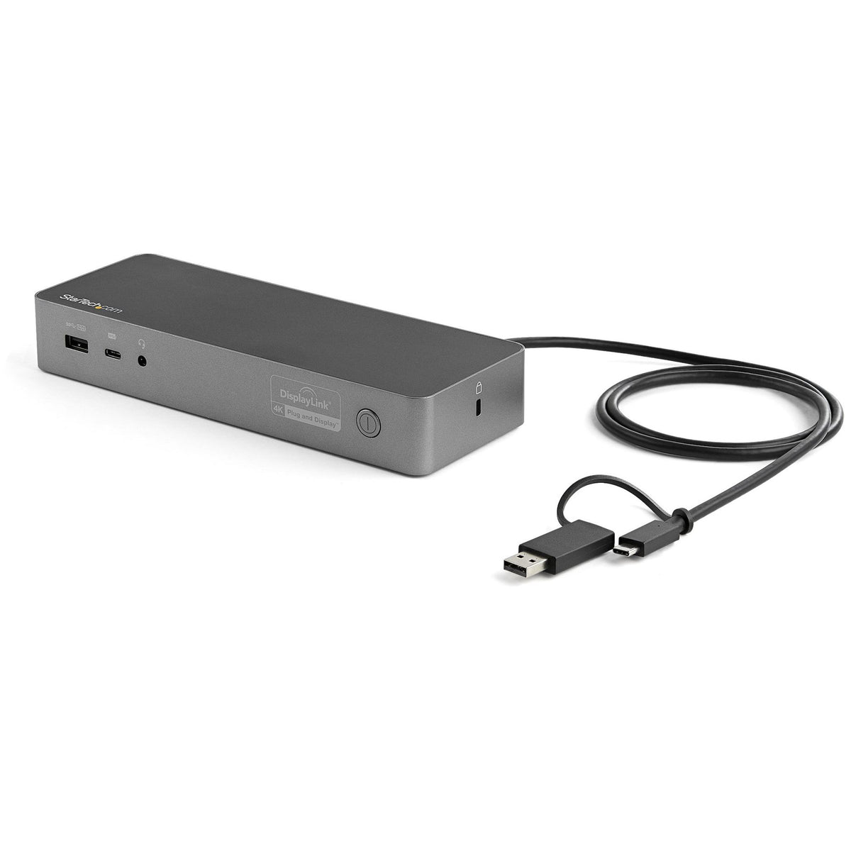 StarTech.com Hybrid USB-C USB-A Dock Dual 4K DP HDMI 100W PD GbE