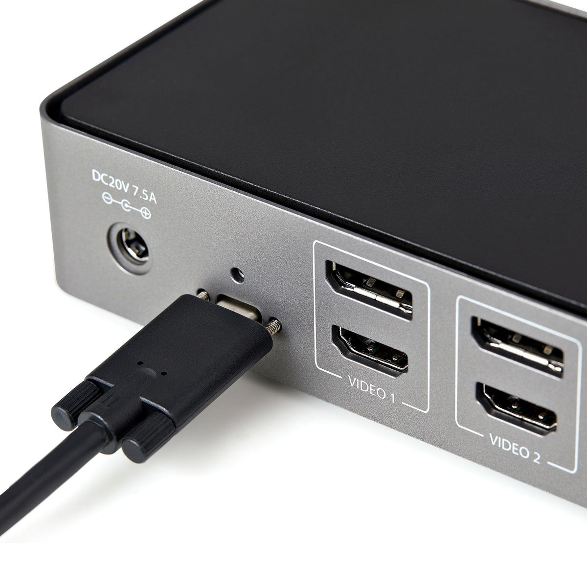 StarTech.com Hybrid USB-C USB-A Dock Triple Monitor 4K DP HDMI 85W PD GbE 6xUSB