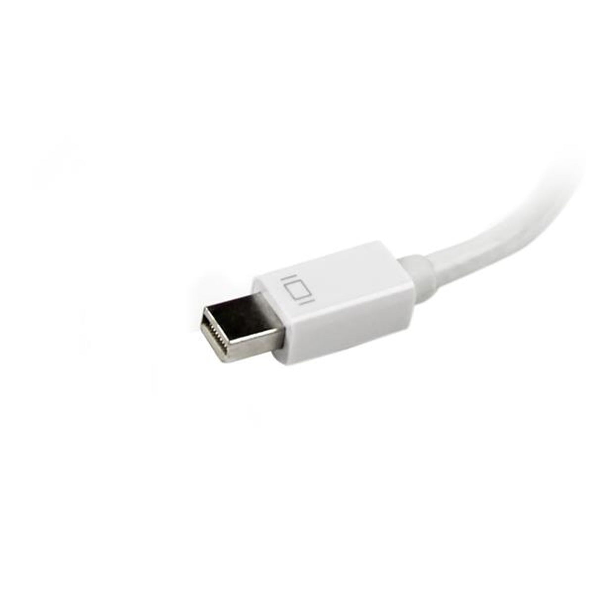 StarTech.com Mini DisplayPort to VGA DVI HDMI Adapter White 3-in-1 Converter