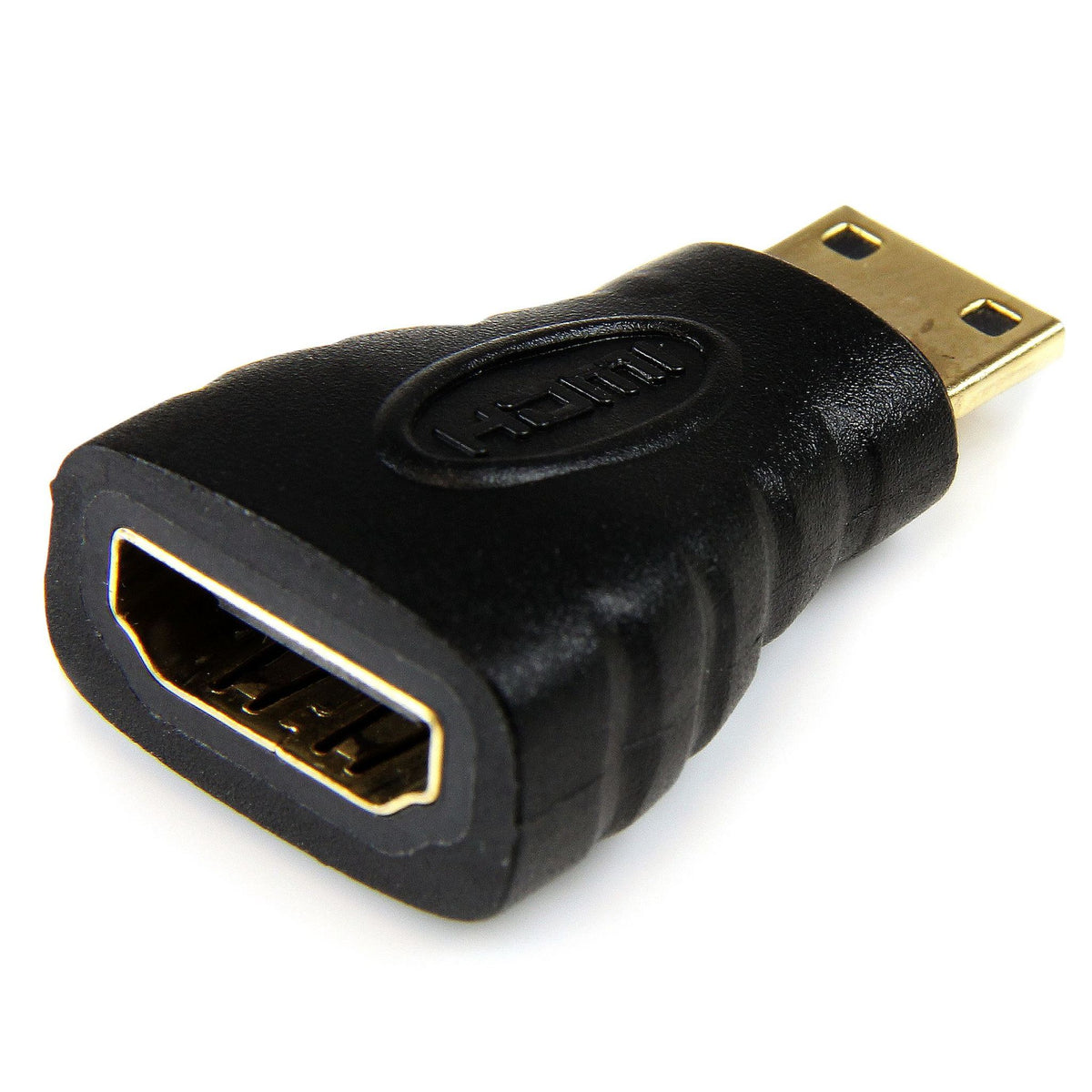 StarTech.com Mini HDMI to HDMI Adapter 4K 30Hz Gold Connectors Black