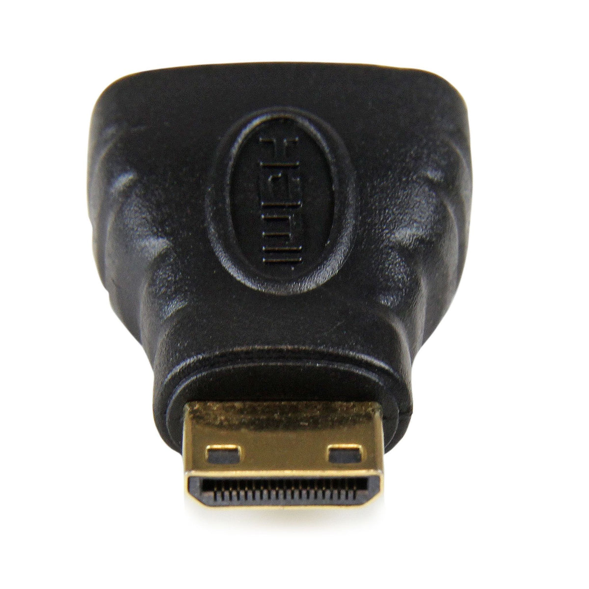 StarTech.com Mini HDMI to HDMI Adapter 4K 30Hz Gold Connectors Black