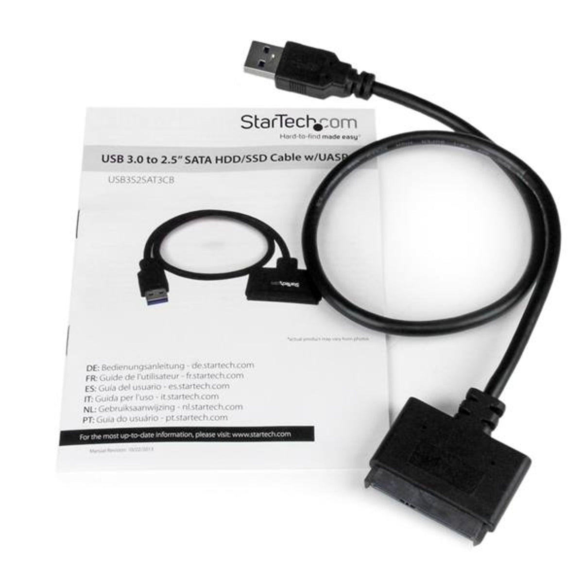 StarTech.com SATA to USB 3.0 UASP Adapter Cable for 2.5" SSD/HDD