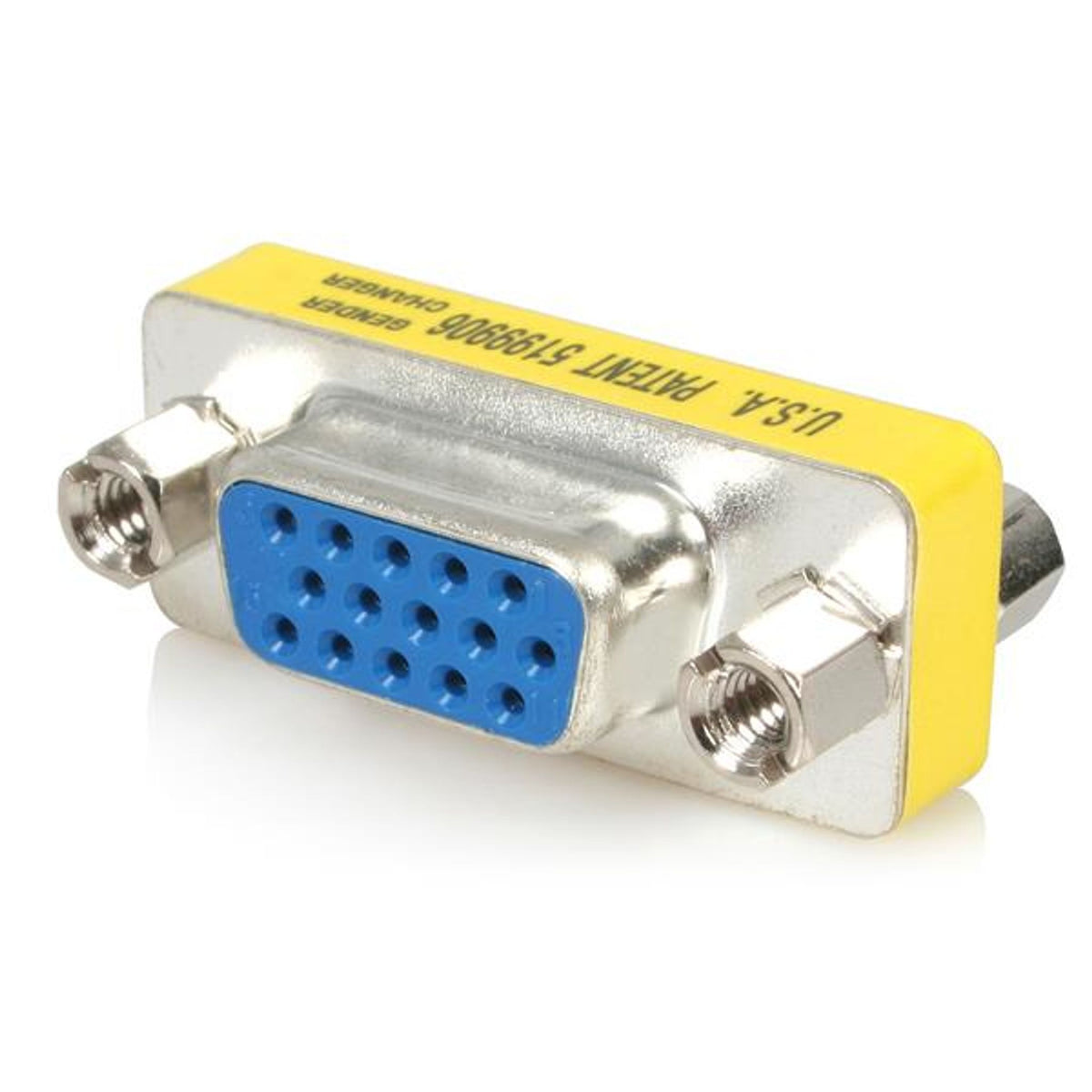 StarTech.com Slimline VGA Gender Changer HD-15 Female to Female Black