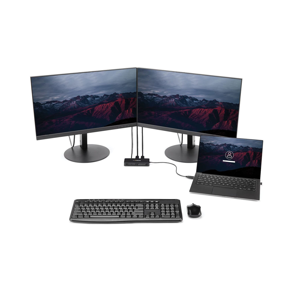 StarTech.com USB 3.0 Type-A Docking Station Black 4K DP HDMI Ethernet