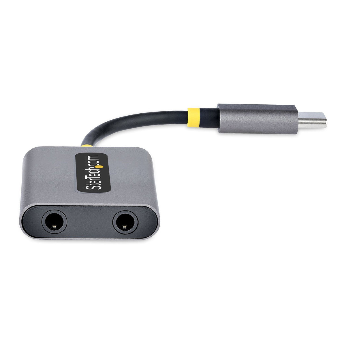 StarTech.com USB-C Dual Headphone Splitter with Mic Input 24-bit DAC
