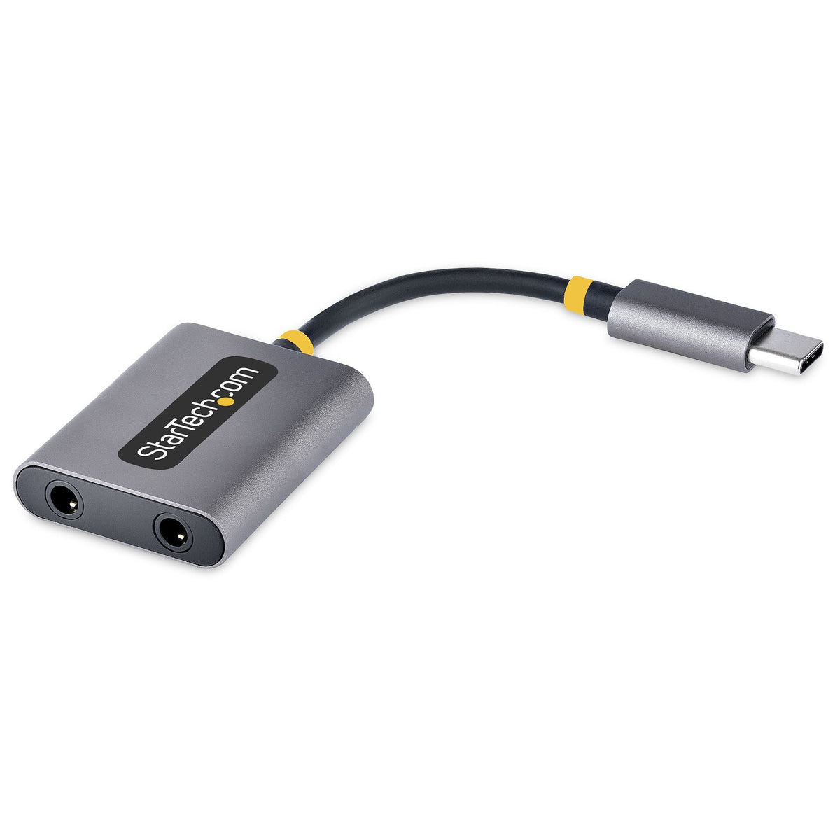 StarTech.com USB-C Dual Headphone Splitter with Mic Input 24-bit DAC