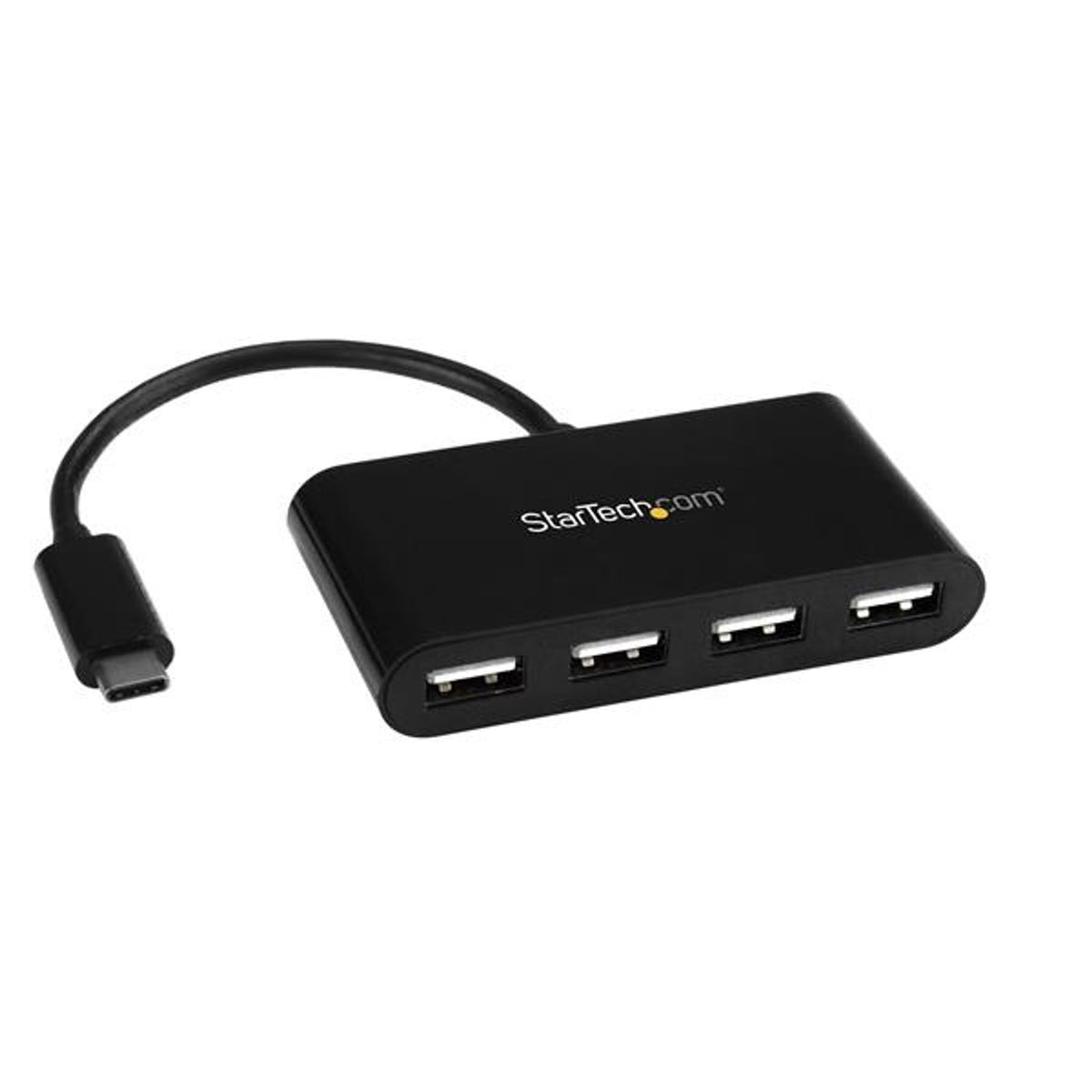 StarTech.com USB-C Hub 4 USB 2.0 Ports External Black